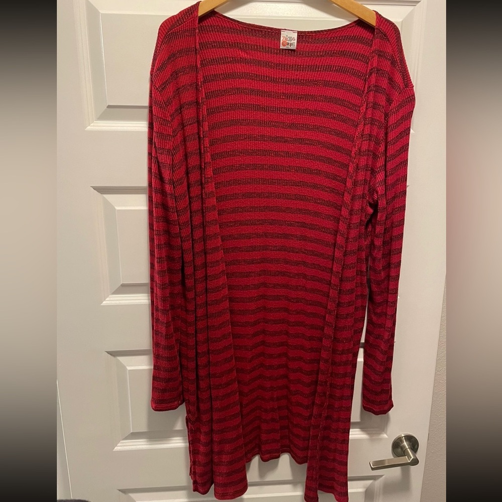 Long cardigan red